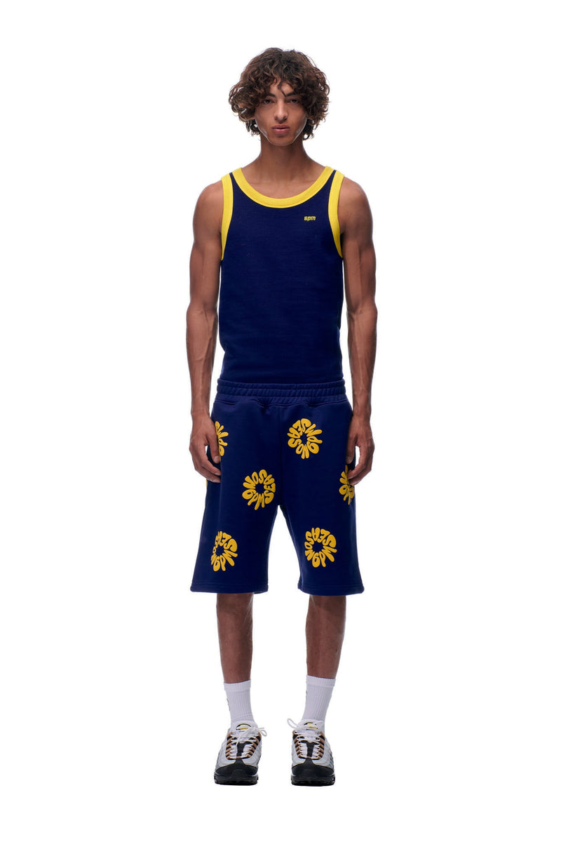 FLOWER SHORTS NAVY
