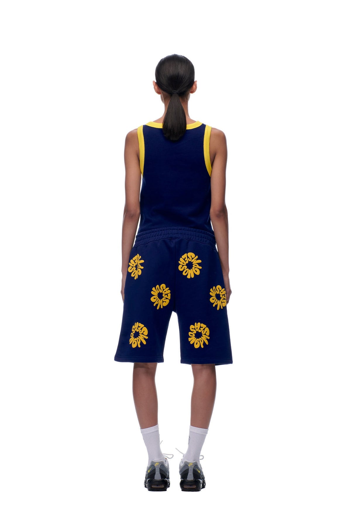 FLOWER SHORTS NAVY