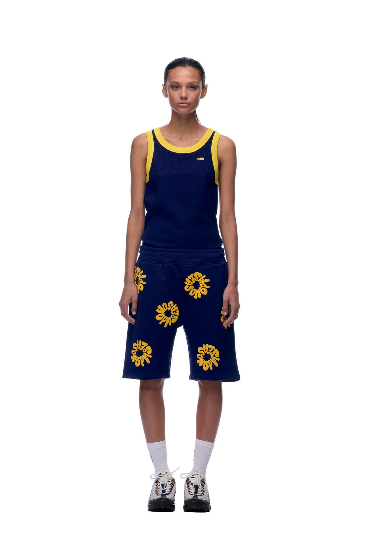FLOWER SHORTS NAVY