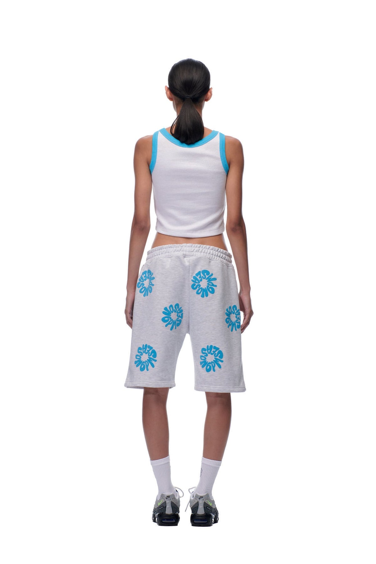 FLOWER SHORTS GREY