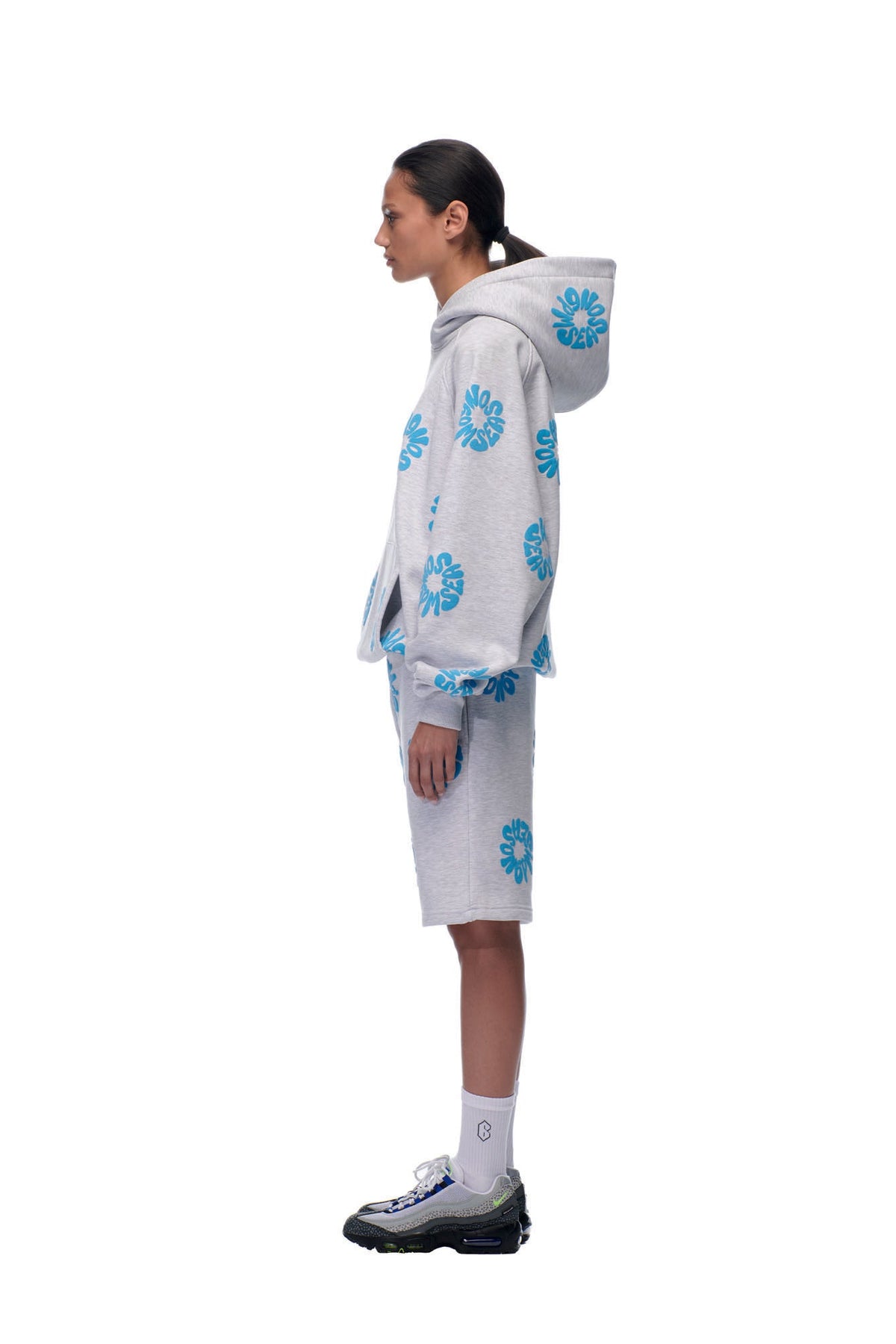 FLOWER HOODIE GREY