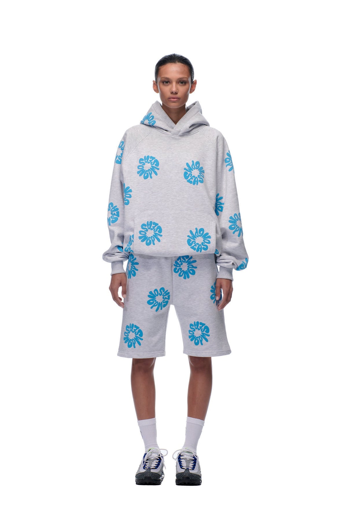FLOWER HOODIE GREY