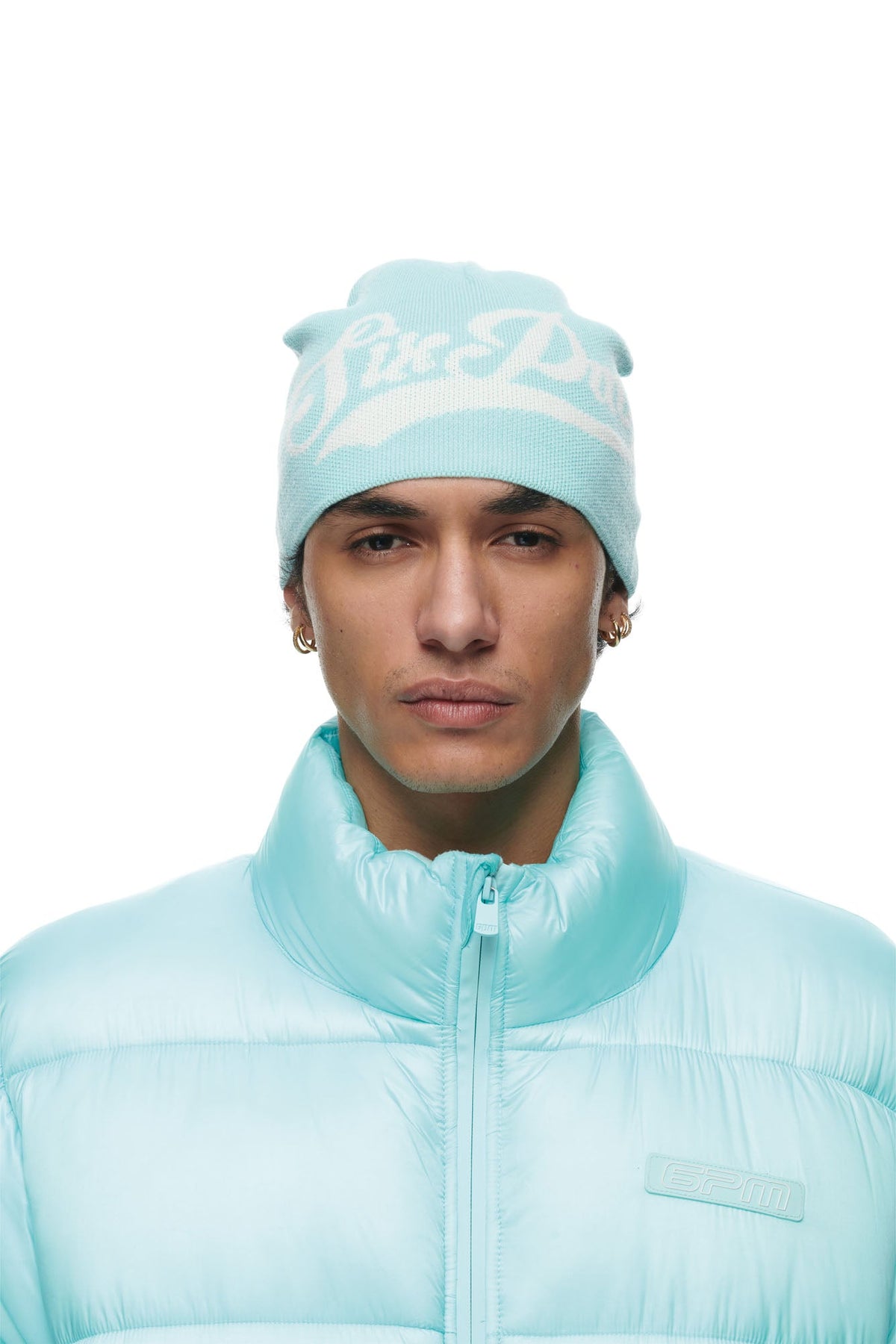 SCRIPT LOGO BEANIE TURQUOISE