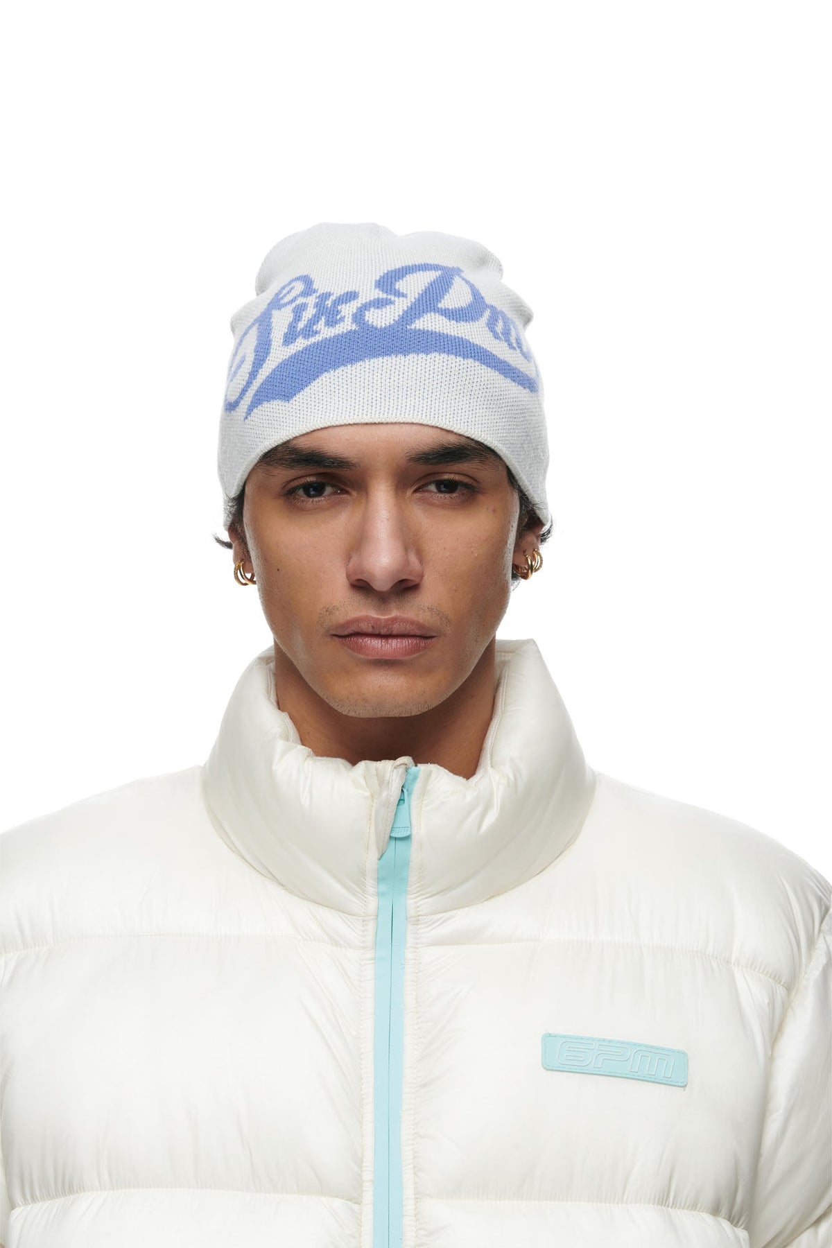 SCRIPT LOGO BEANIE CREAM