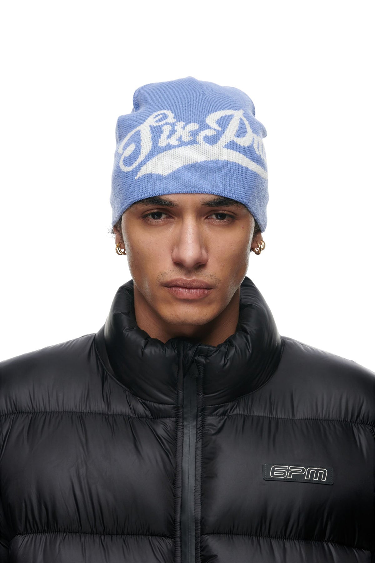 SCRIPT LOGO BEANIE PERSIAN BLUE
