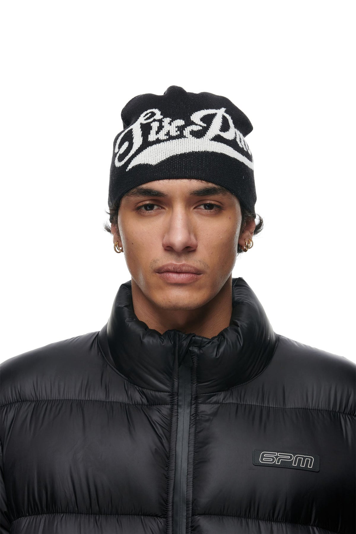 SCRIPT LOGO BEANIE BLACK