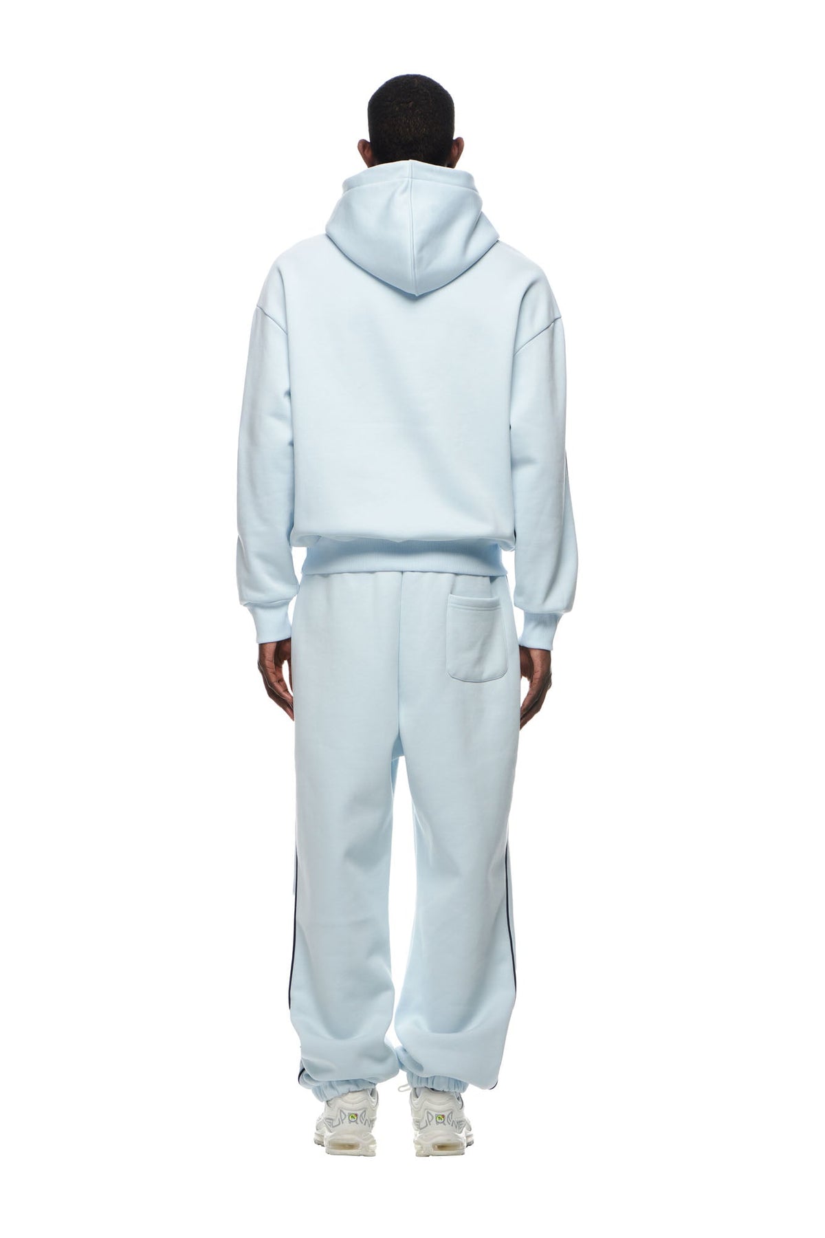 RECORDS HOODIE ICE BLUE