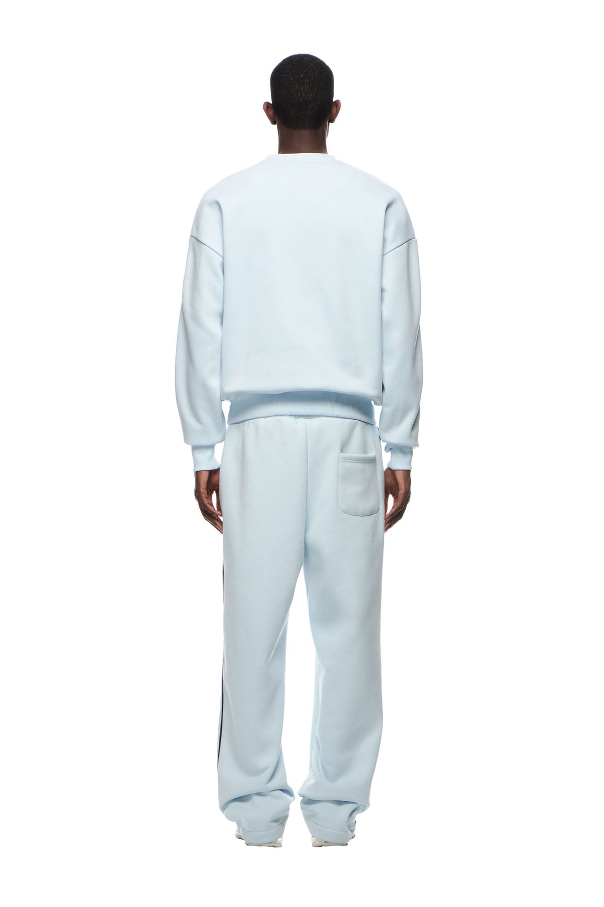 RECORDS CREWNECK ICE BLUE