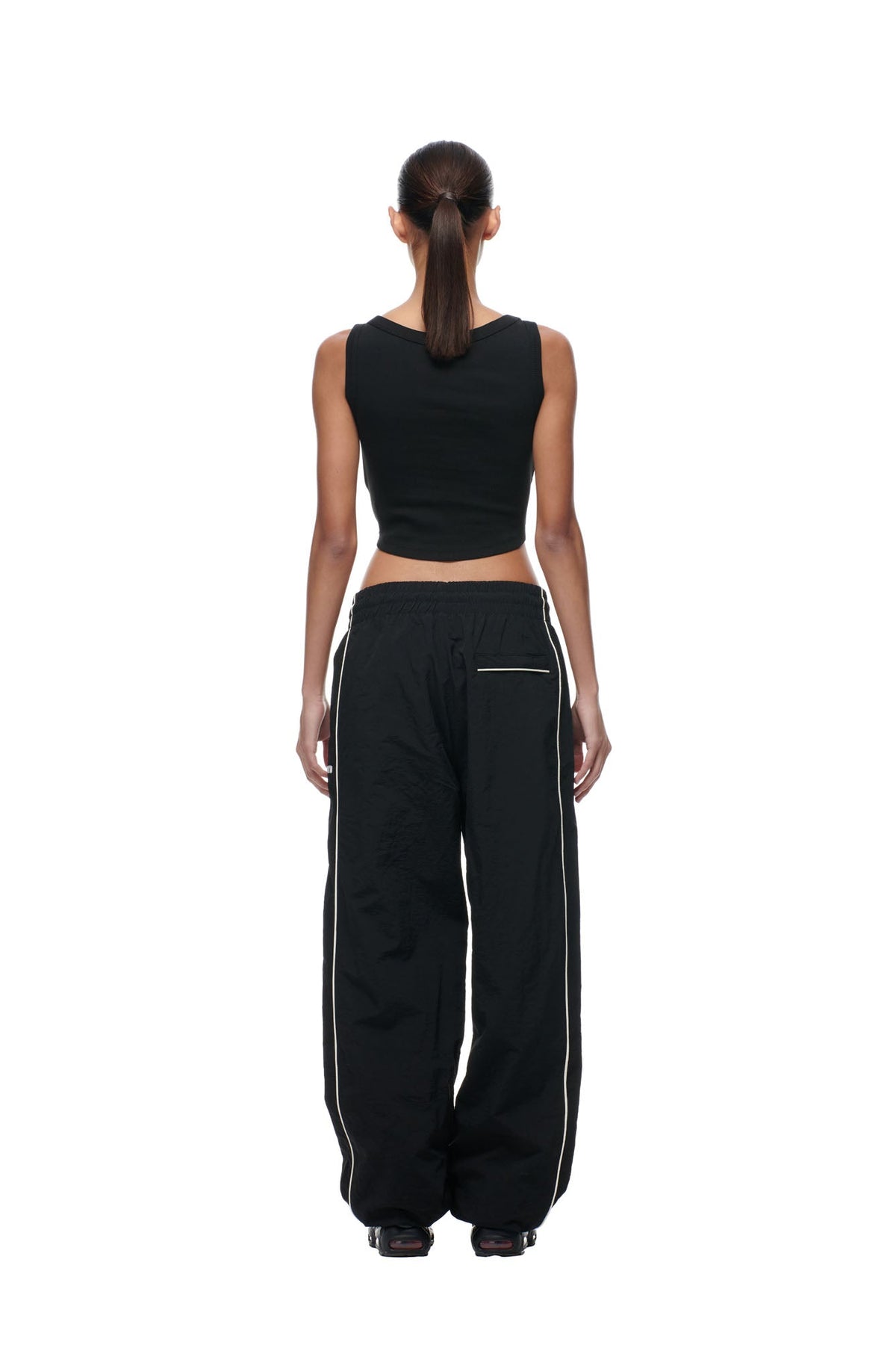 BF NYLON TRACKPANTS BLACK
