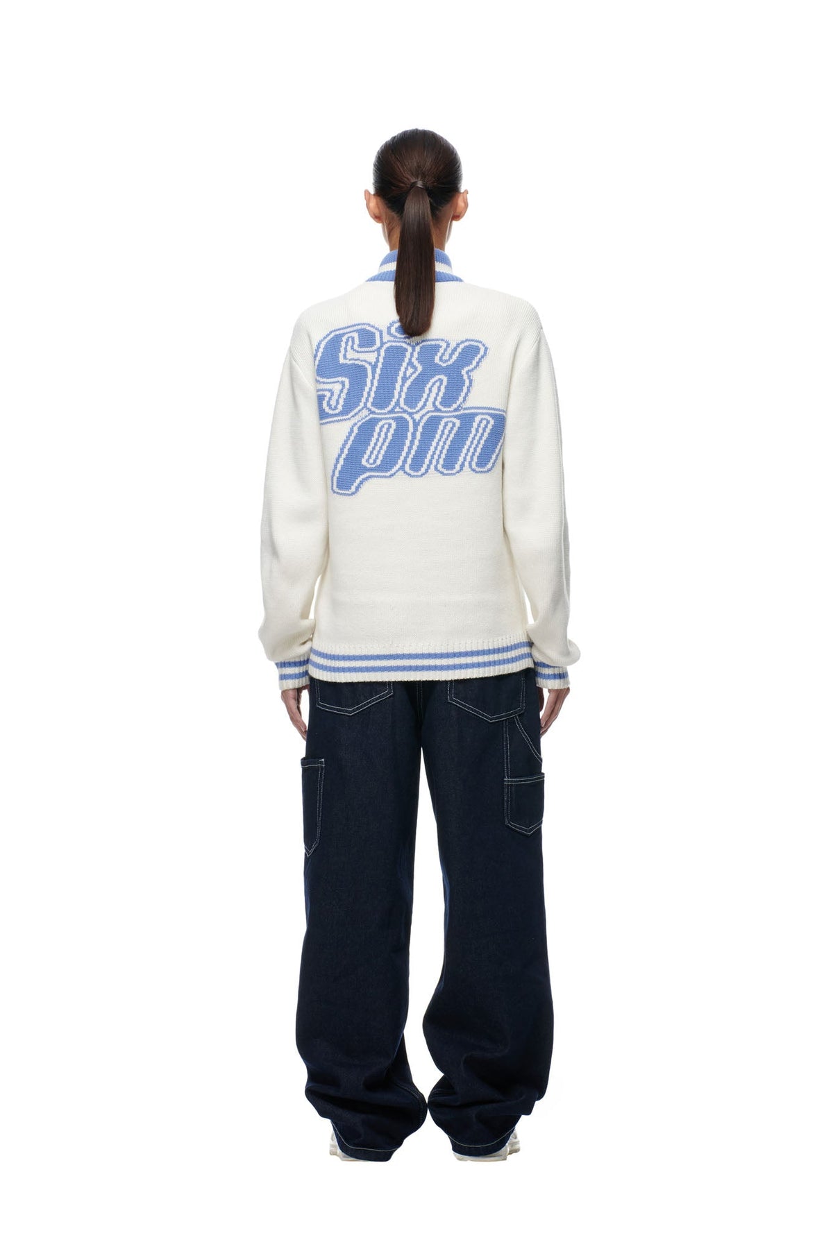 KNIT ZIP CARDIGAN
