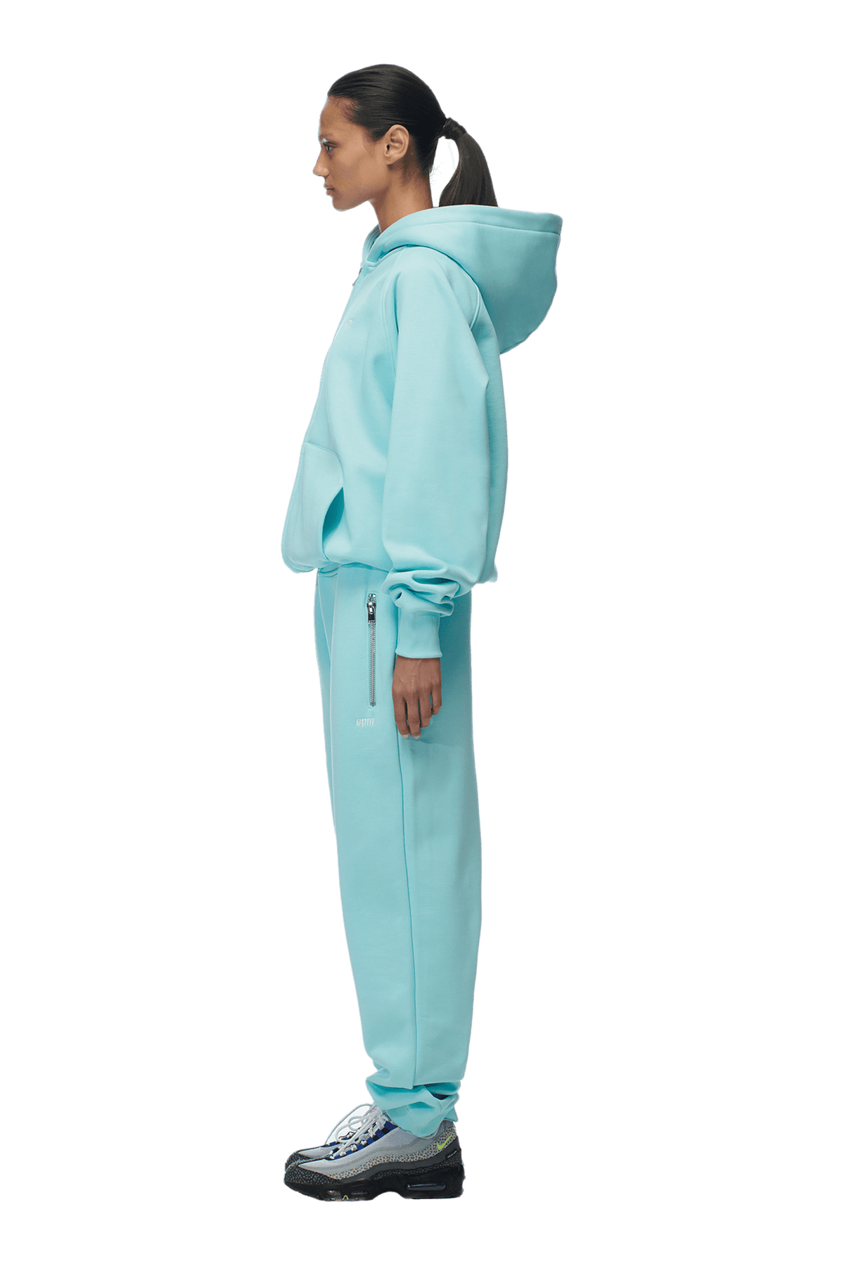 ZIP HOODIE TURQUOISE