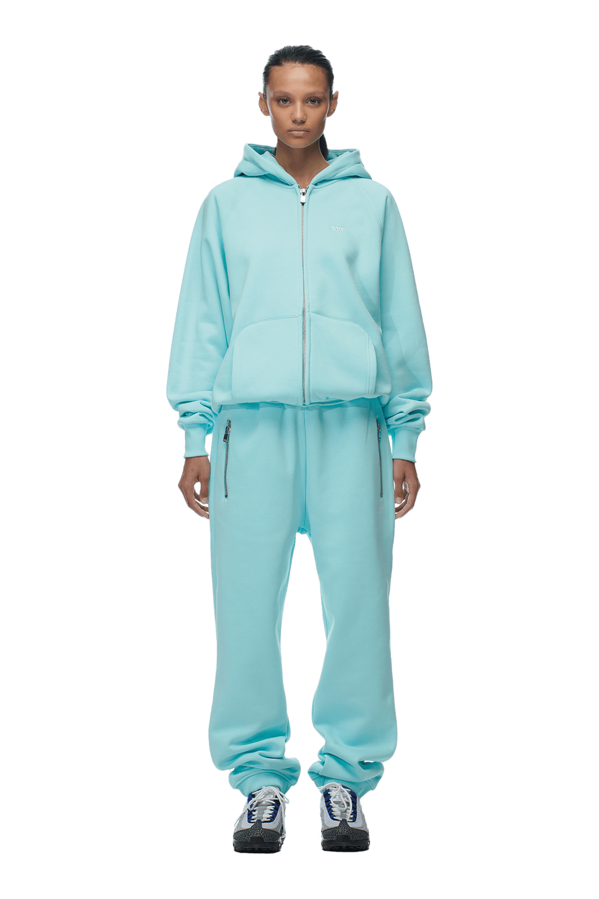 ZIP HOODIE TURQUOISE