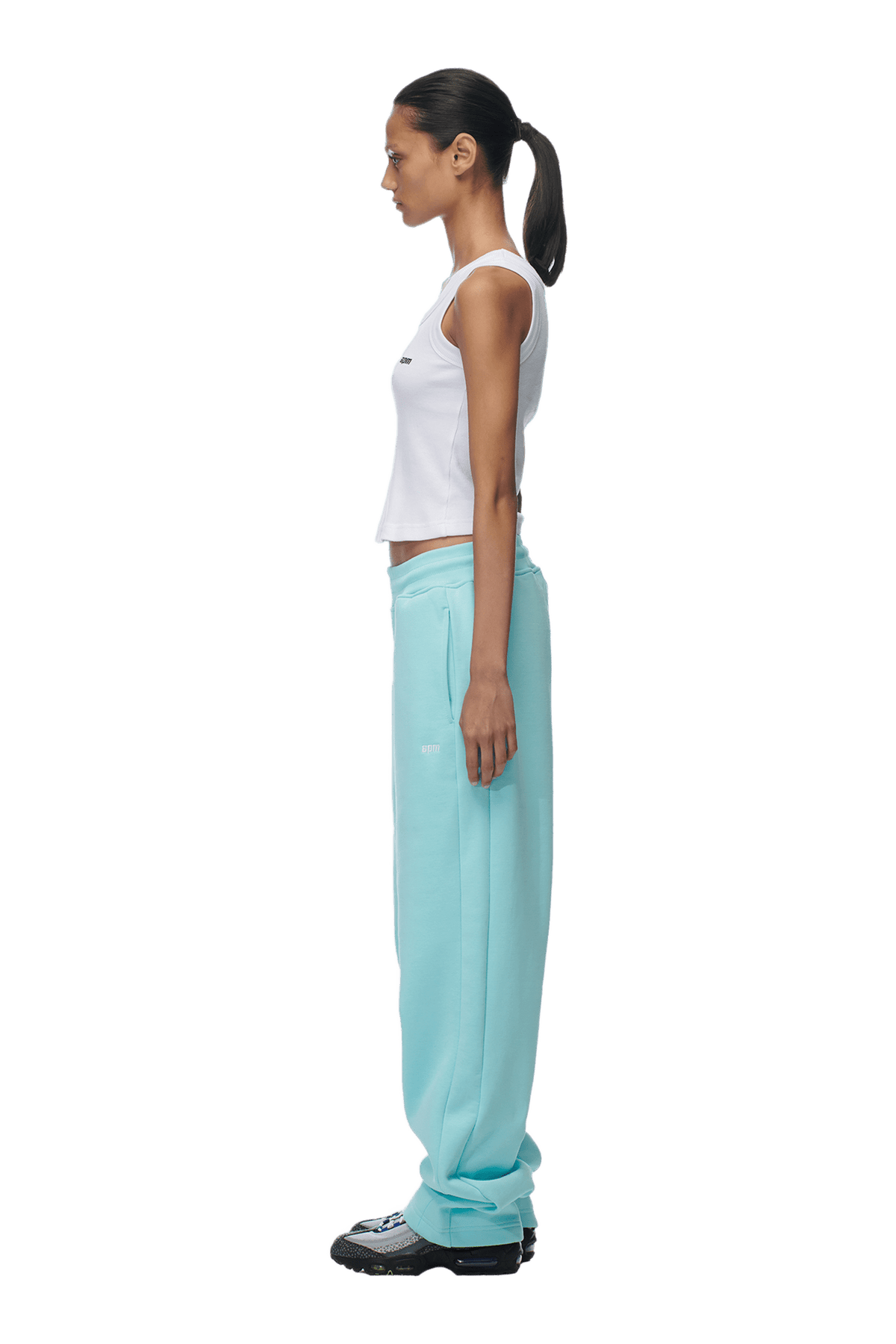 OPEN LEG JOGGER TURQUOISE