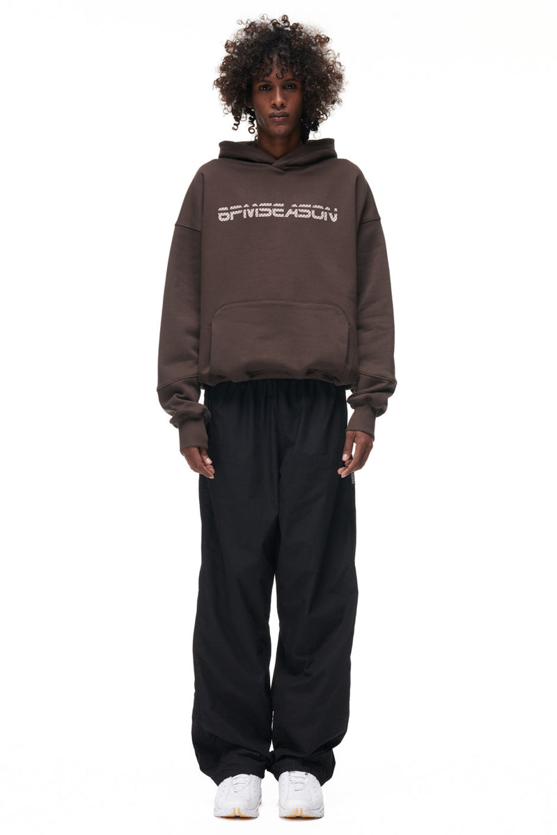 TILES HOODIE BROWN