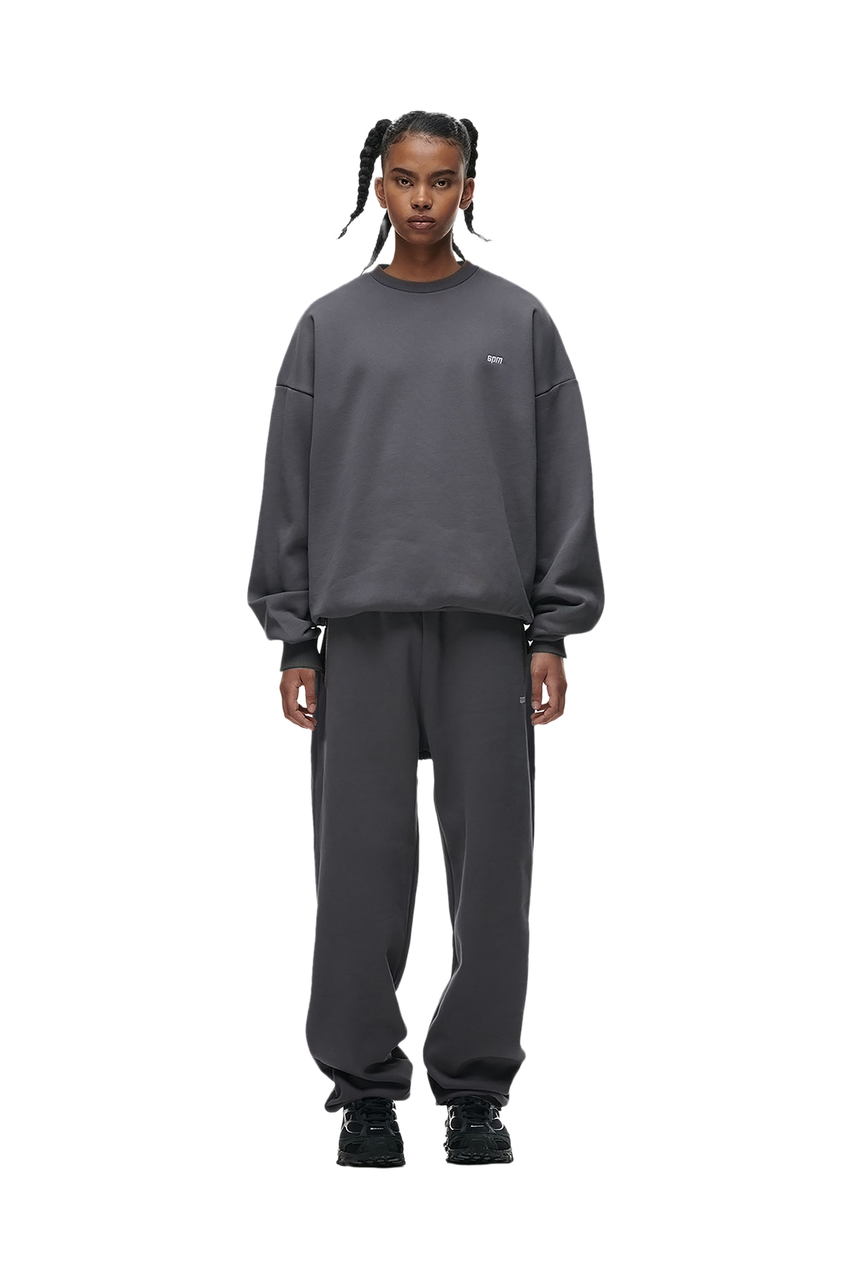 CREWNECK ANTHRACITE