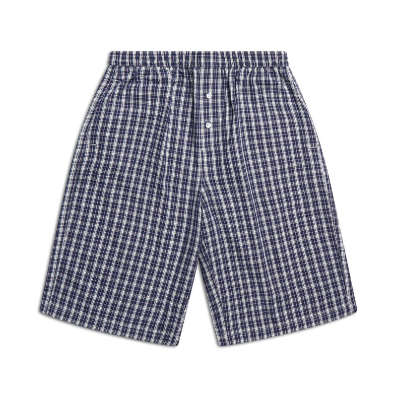 SEERSUCKER SHORTS NAUTICAL BLUE/WHITE