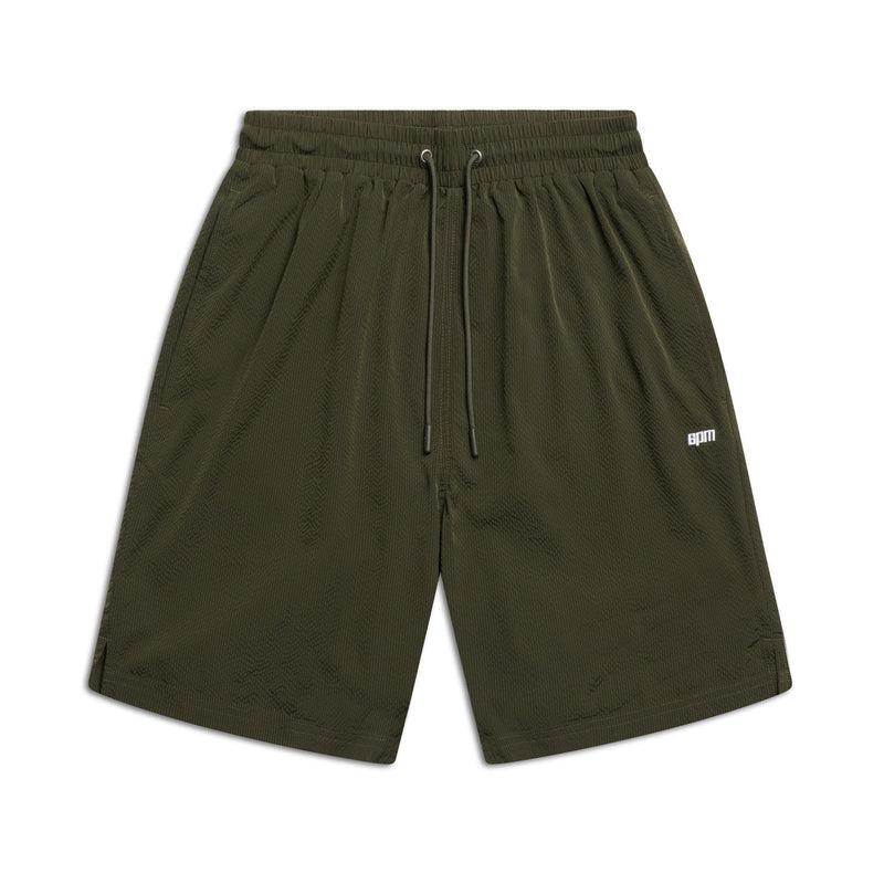 SEERSUCKER SWIM SHORTS FOREST NIGHT