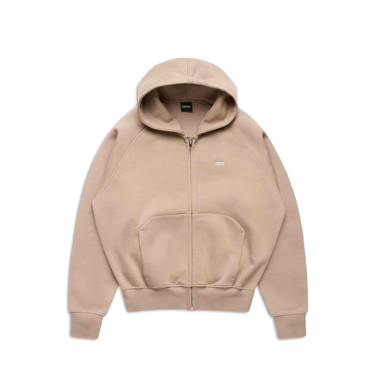 ZIP HOODIE MOCCA CREAM