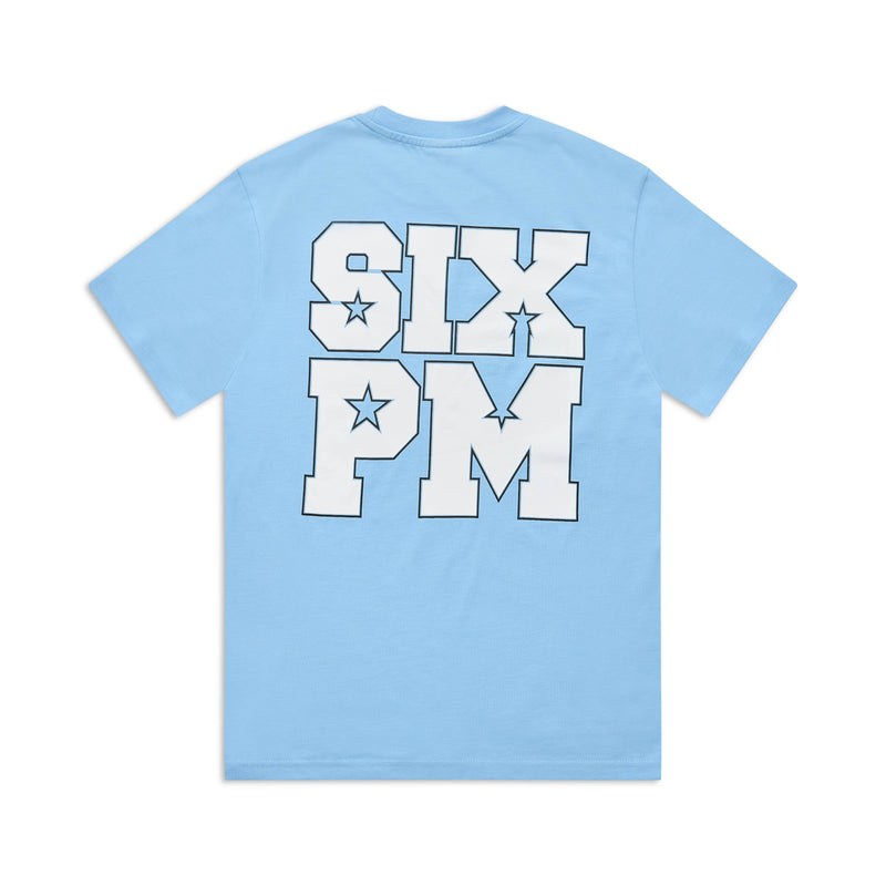 COLLEGE STAR TEE BLUE