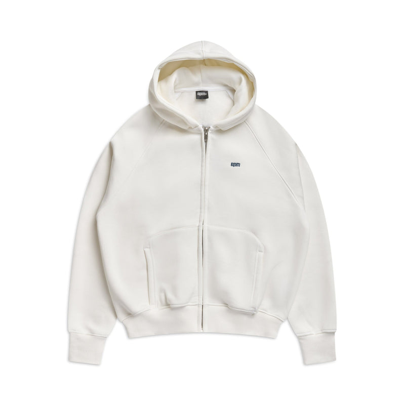 ZIP HOODIE COCONUT WHITE