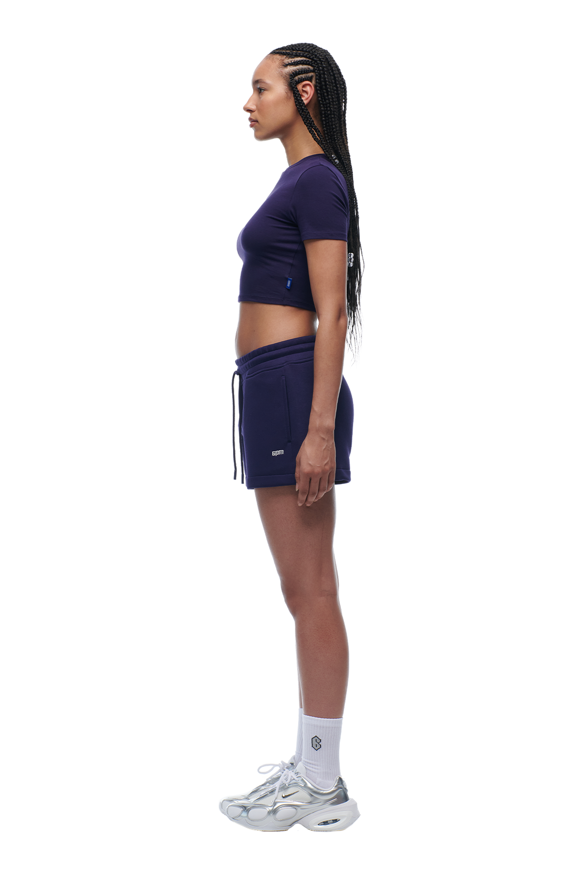 WMNS CROPPED T-SHIRT ORBIT BLUE