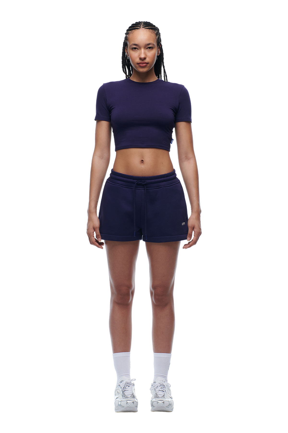 WMNS CROPPED T-SHIRT ORBIT BLUE
