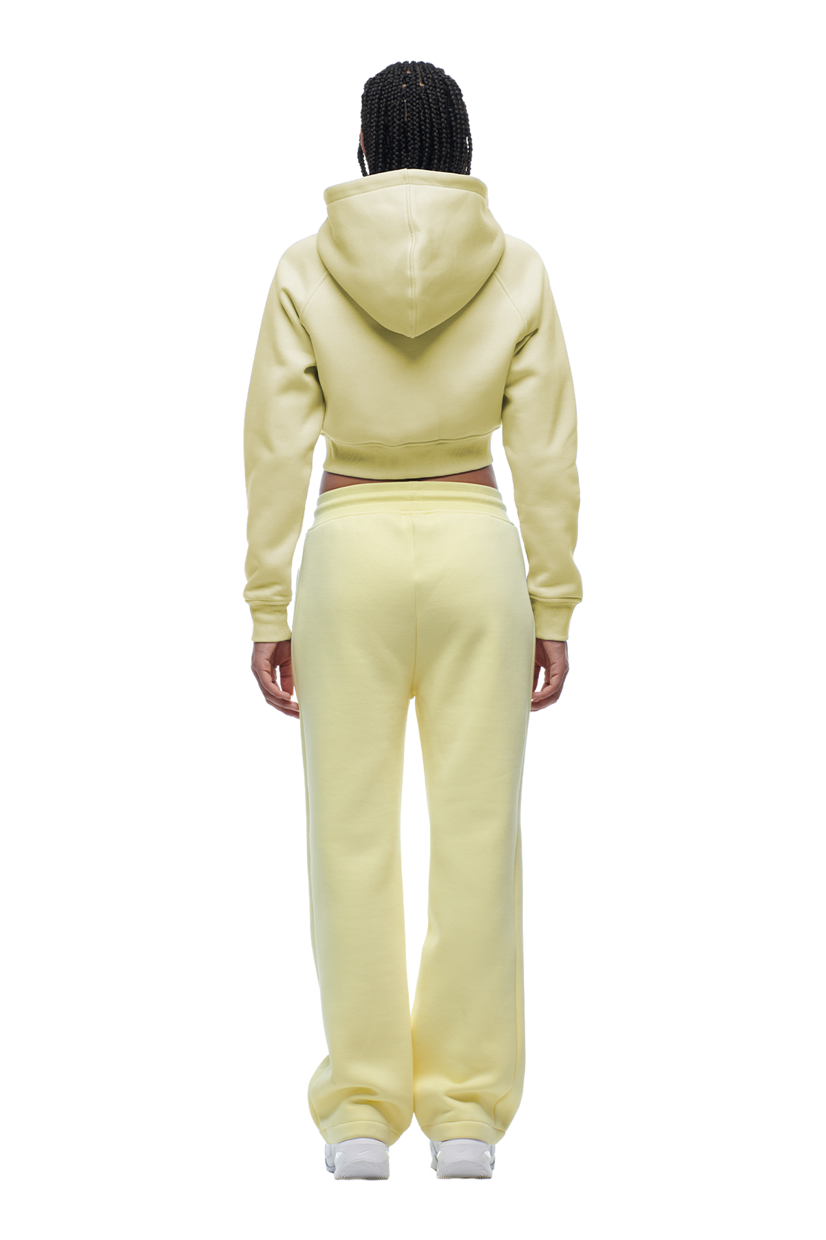 WMNS CROPPED ZIP HOODIE BUTTERCREAM