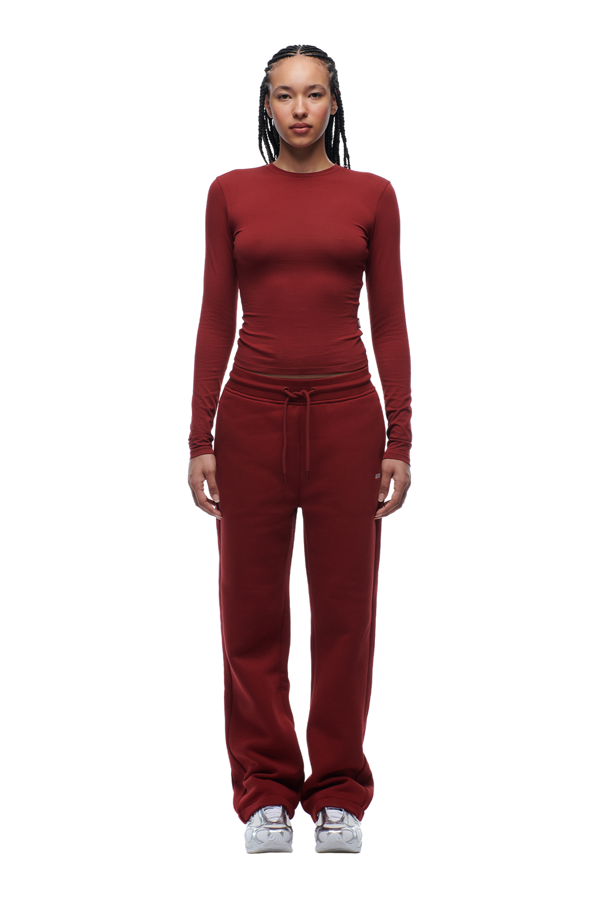 WMNS LONGSLEEVE WINE RED
