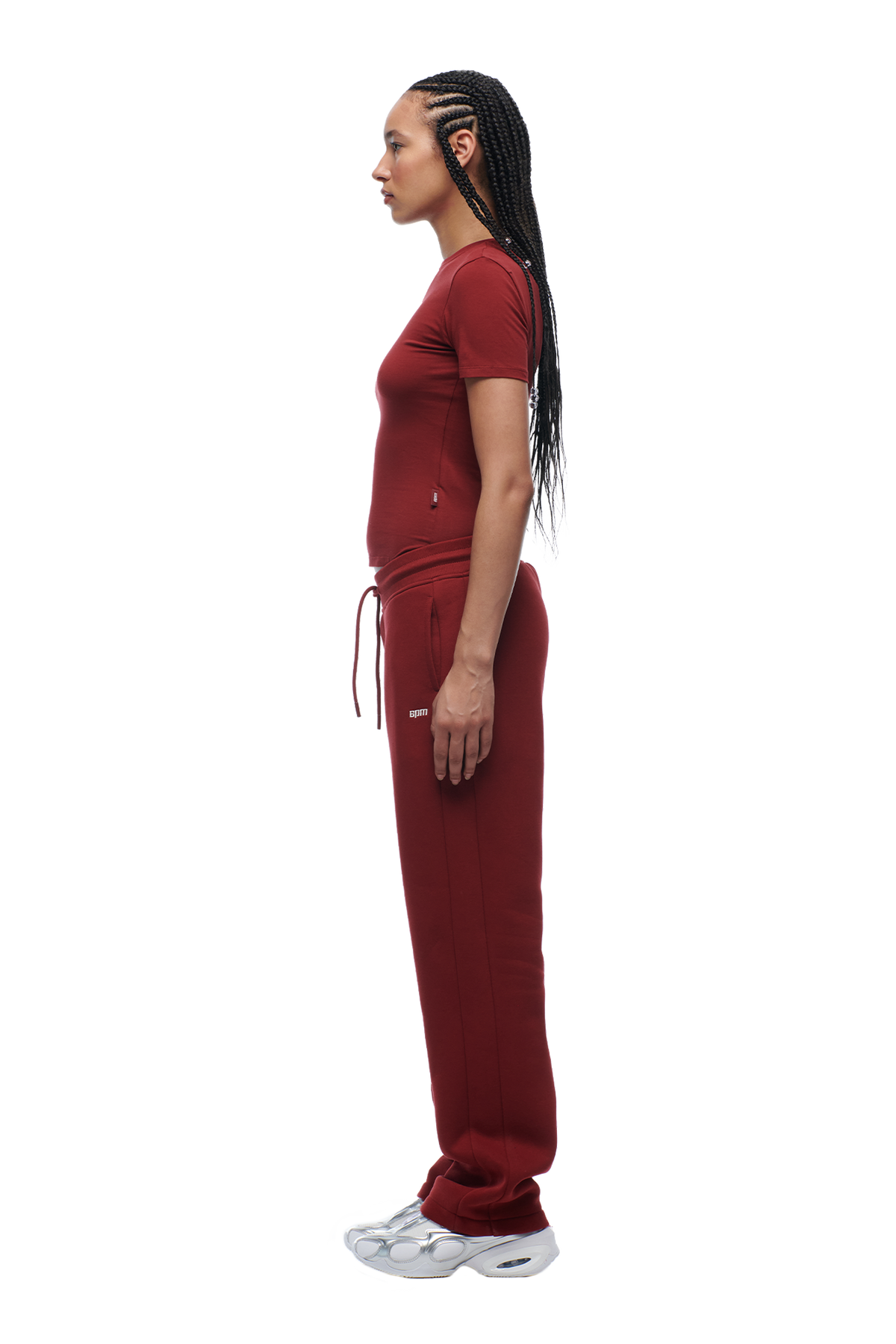 WMNS T-SHIRT WINE RED