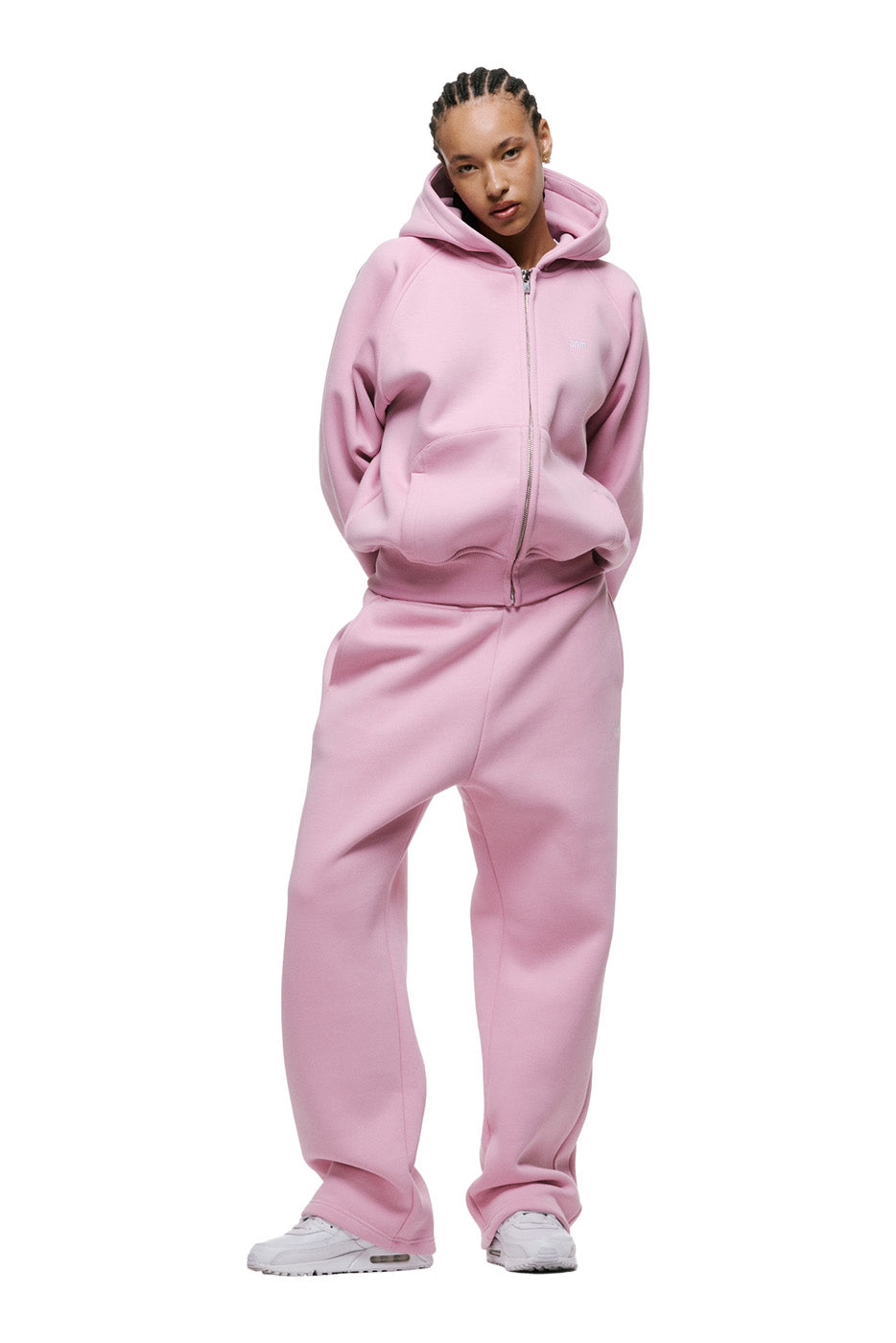 ZIP HOODIE BABY PINK