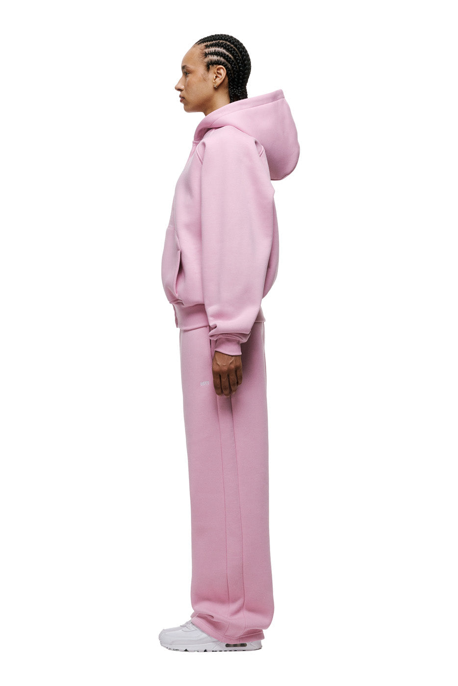 ZIP HOODIE BABY PINK
