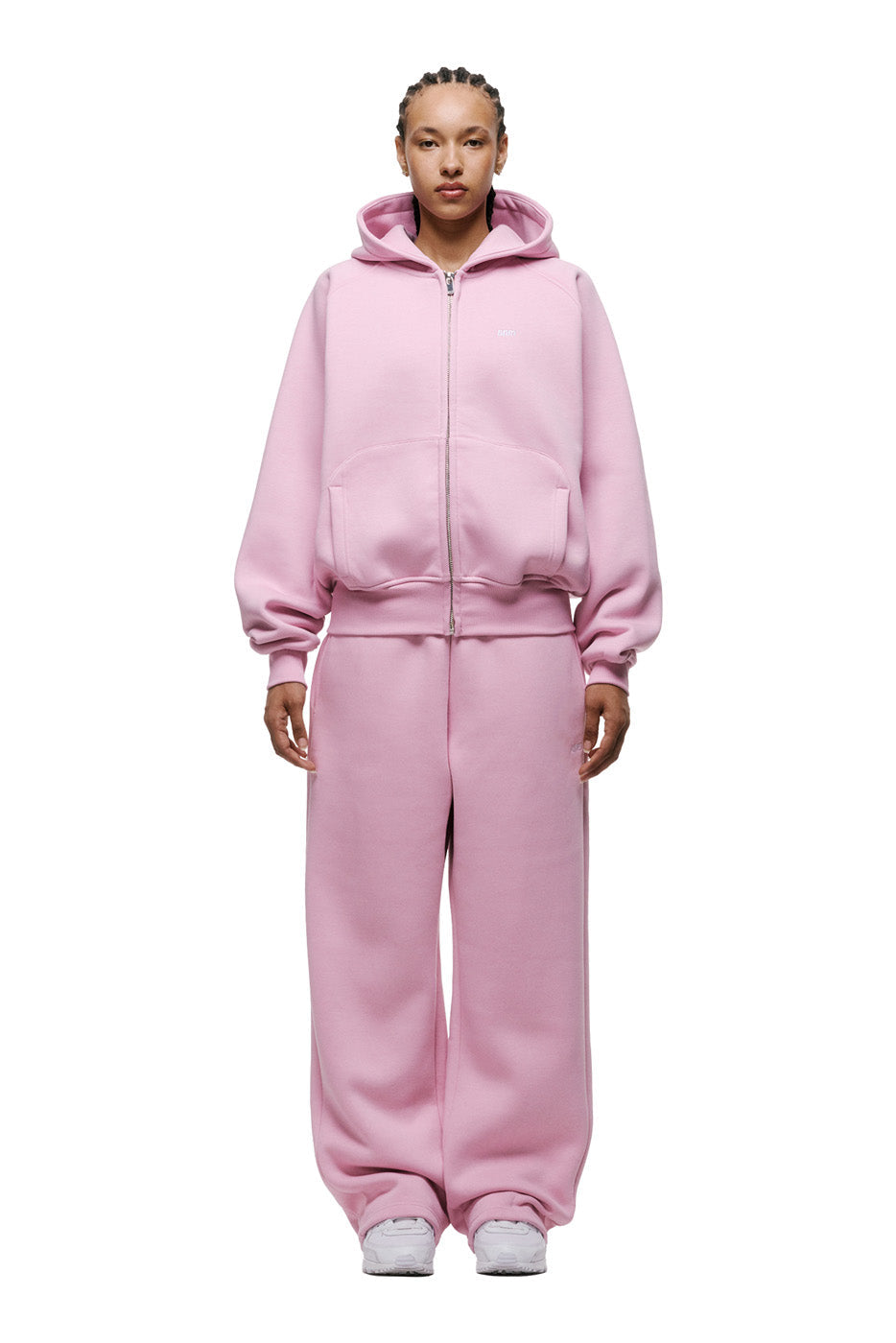 ZIP HOODIE BABY PINK