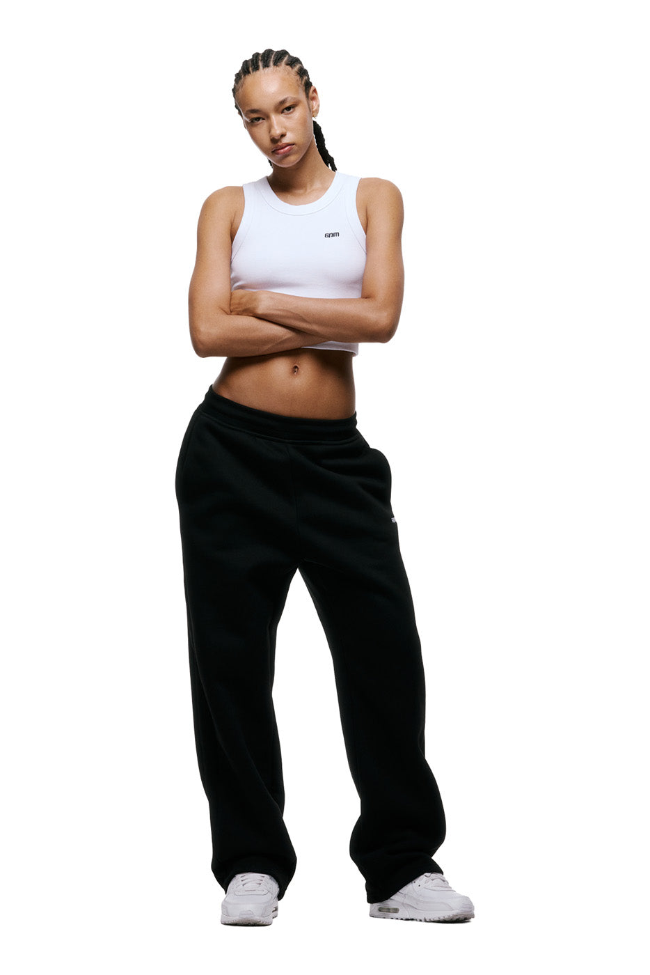OPEN LEG JOGGER BLACK