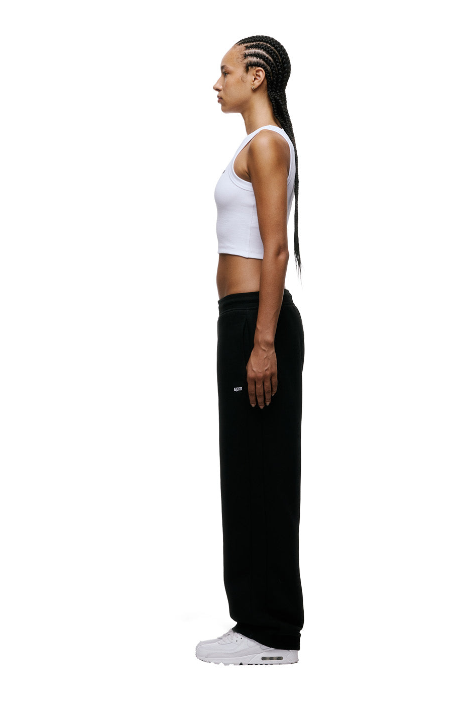 OPEN LEG JOGGER BLACK