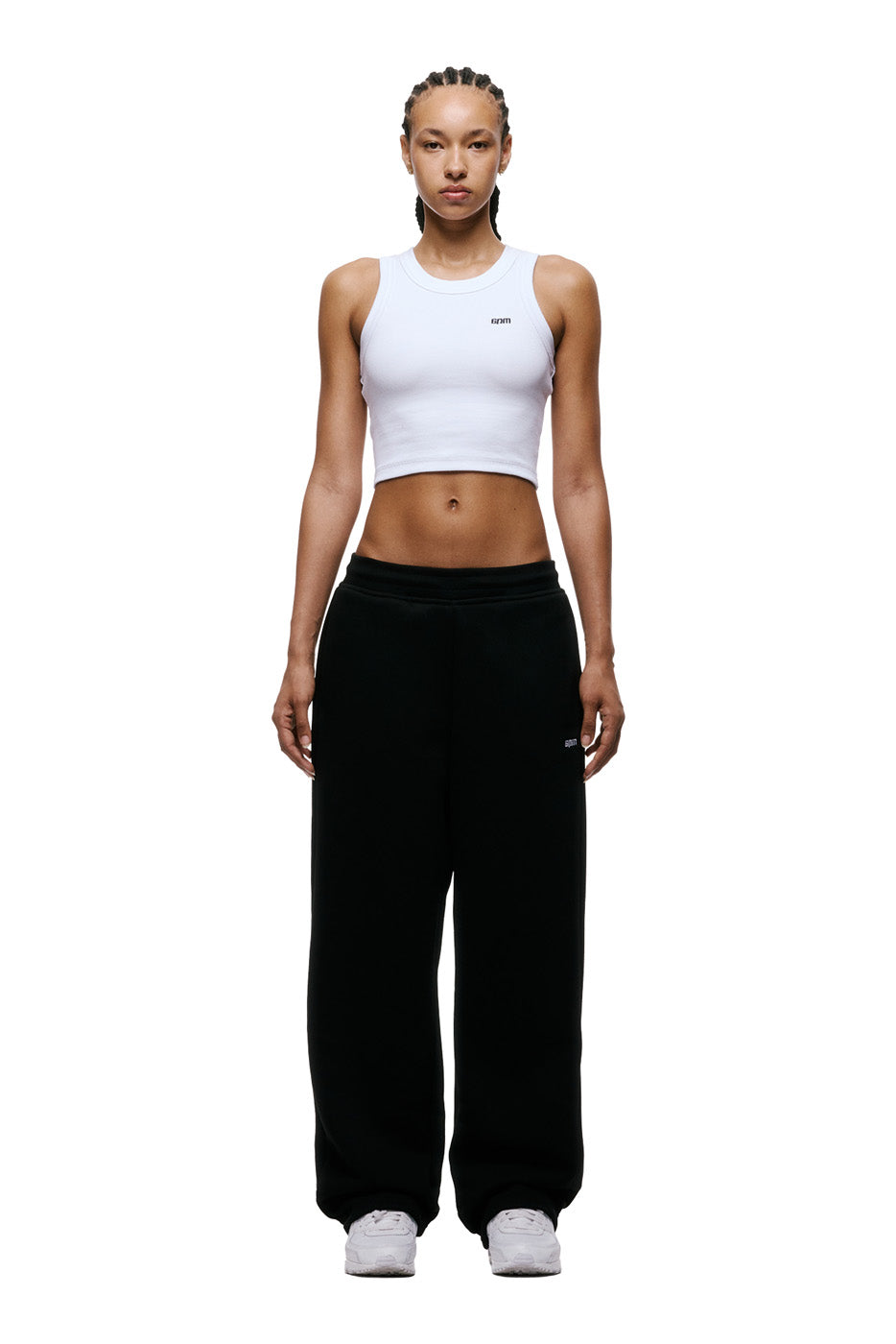 OPEN LEG JOGGER BLACK