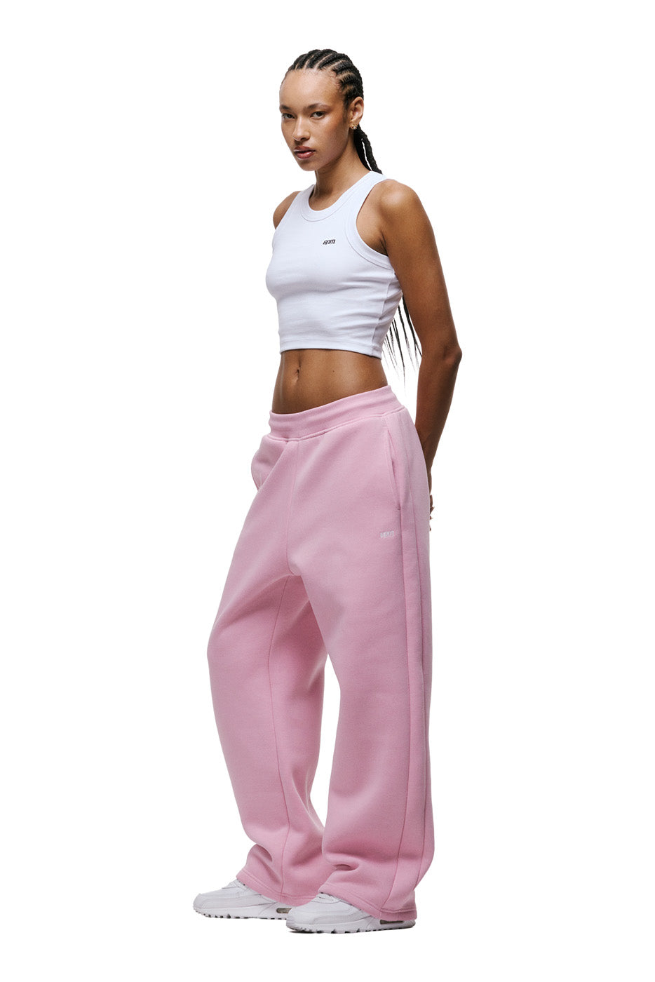 OPEN LEG JOGGER BABY PINK