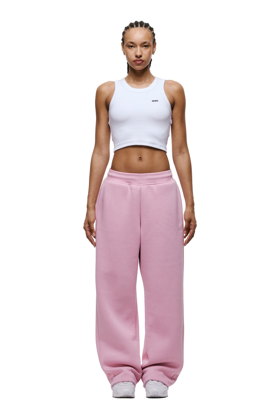 OPEN LEG JOGGER BABY PINK