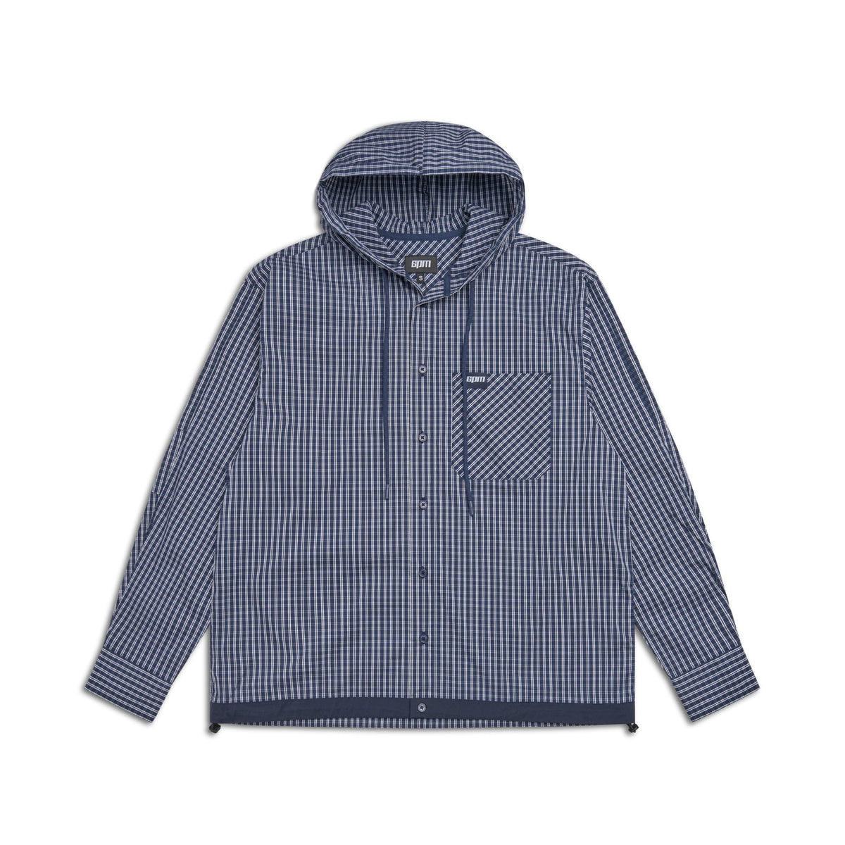 HOODED SHIRT DARK NAVY