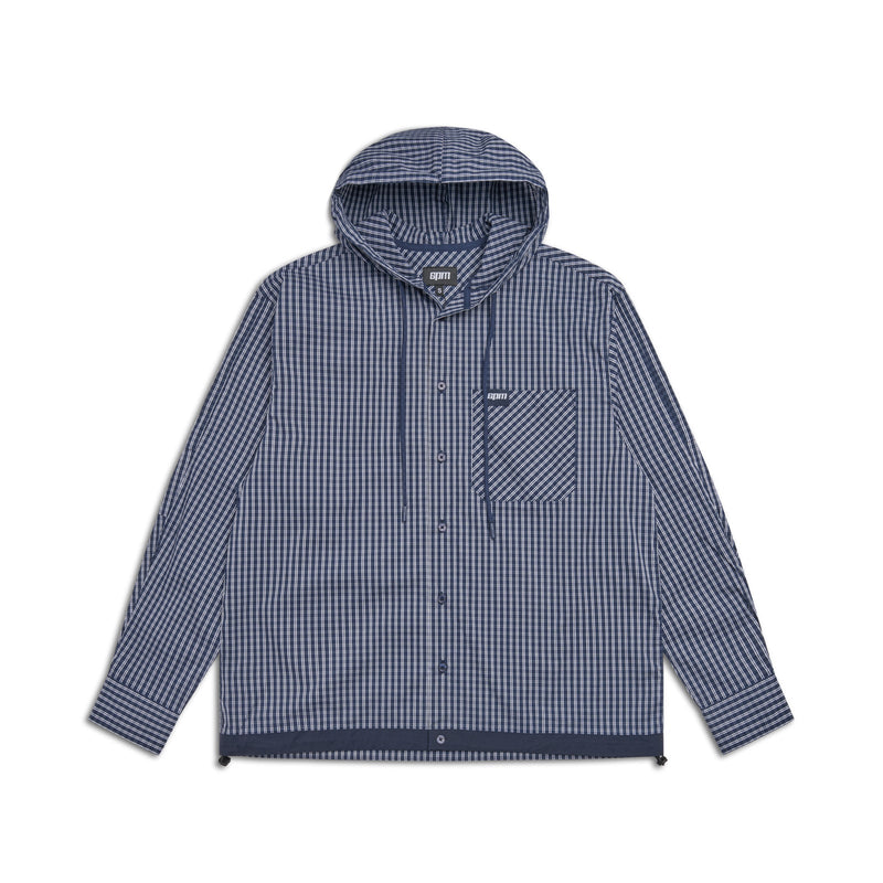 HOODED SHIRT DARK NAVY