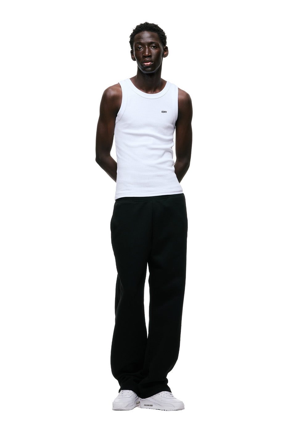 OPEN LEG JOGGER BLACK