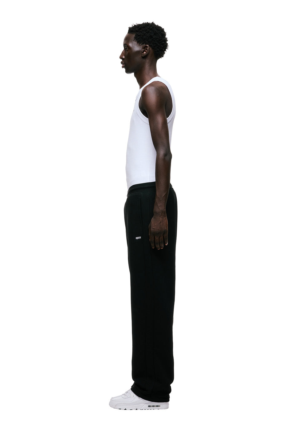 OPEN LEG JOGGER BLACK