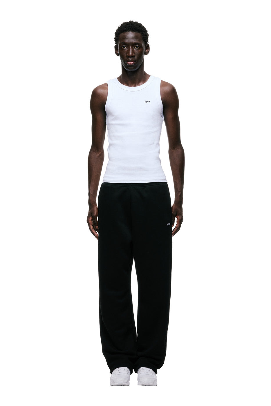 OPEN LEG JOGGER BLACK