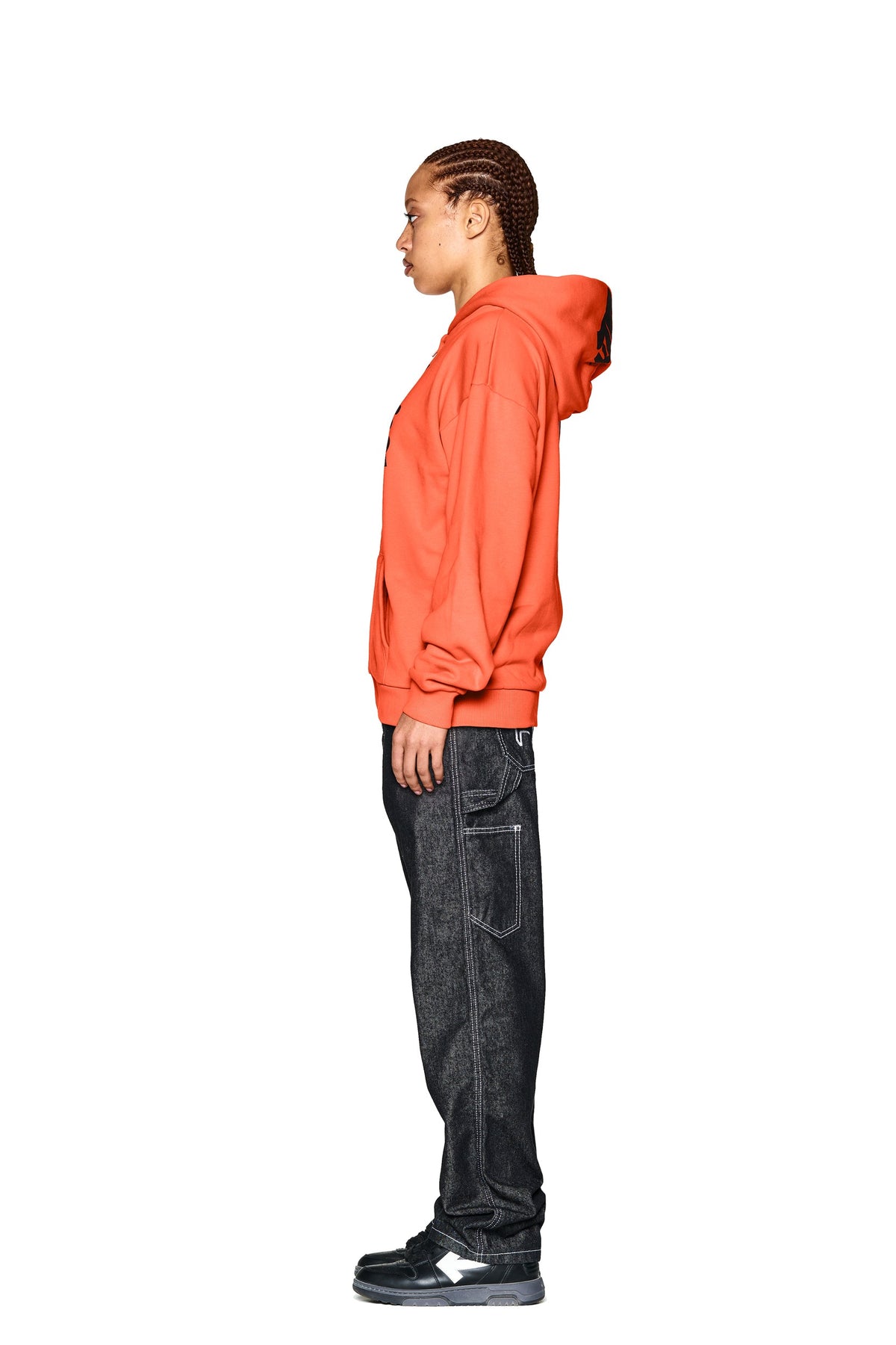 F&F ZIP HOODIE ORANGE