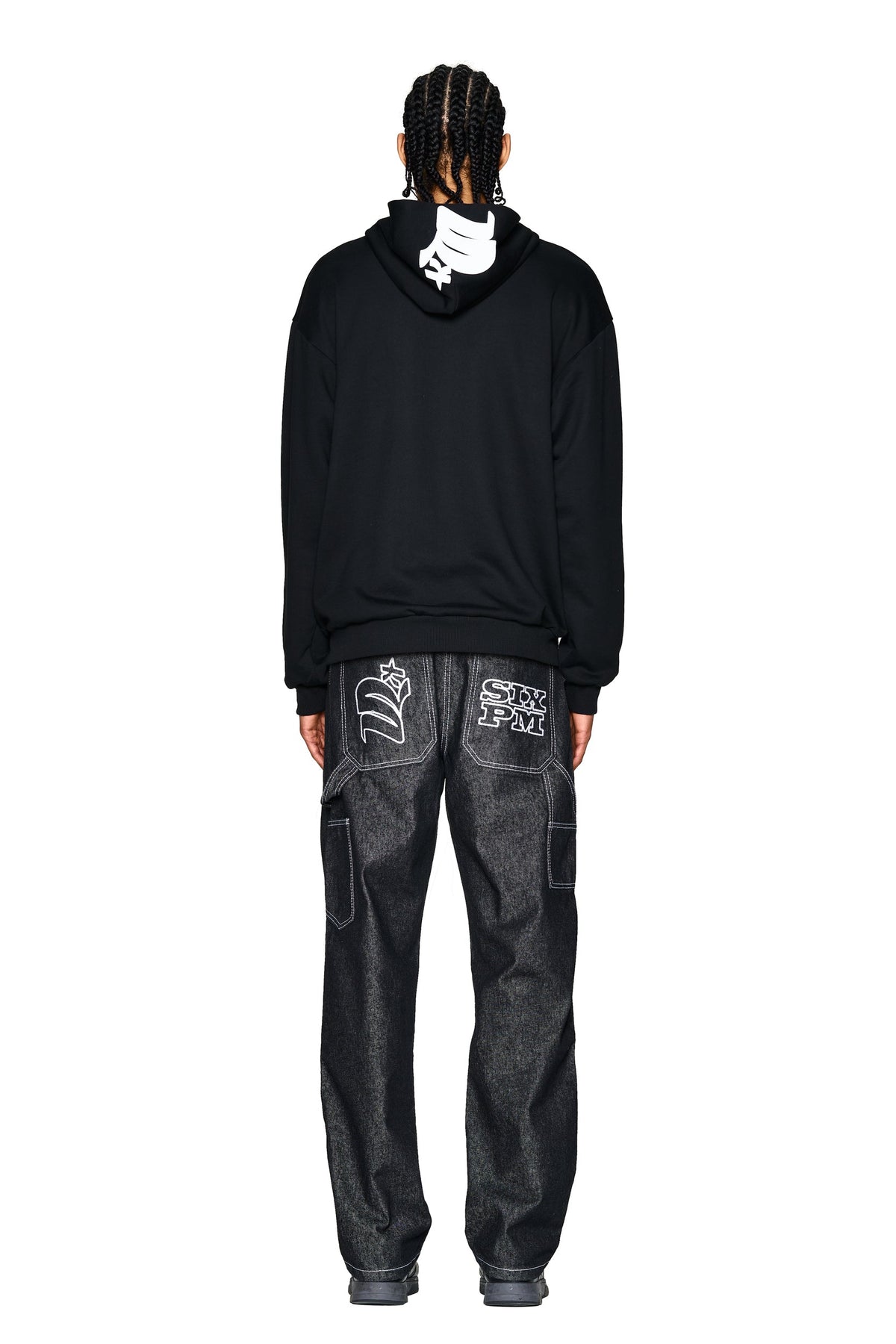 LOGO ZIP HOODIE BLACK