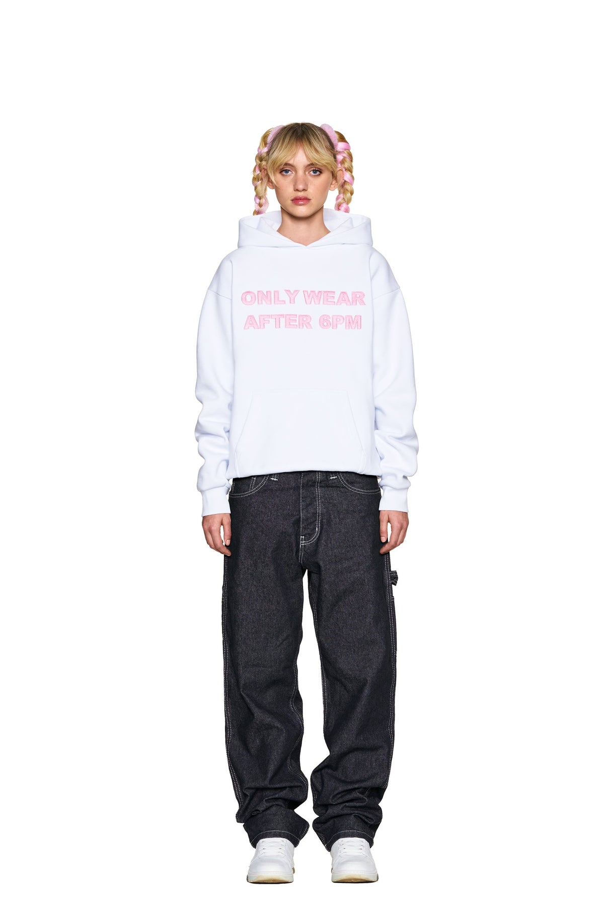 ONLY WEAR AFTER 6PM HOODIE 2.0 WHITE