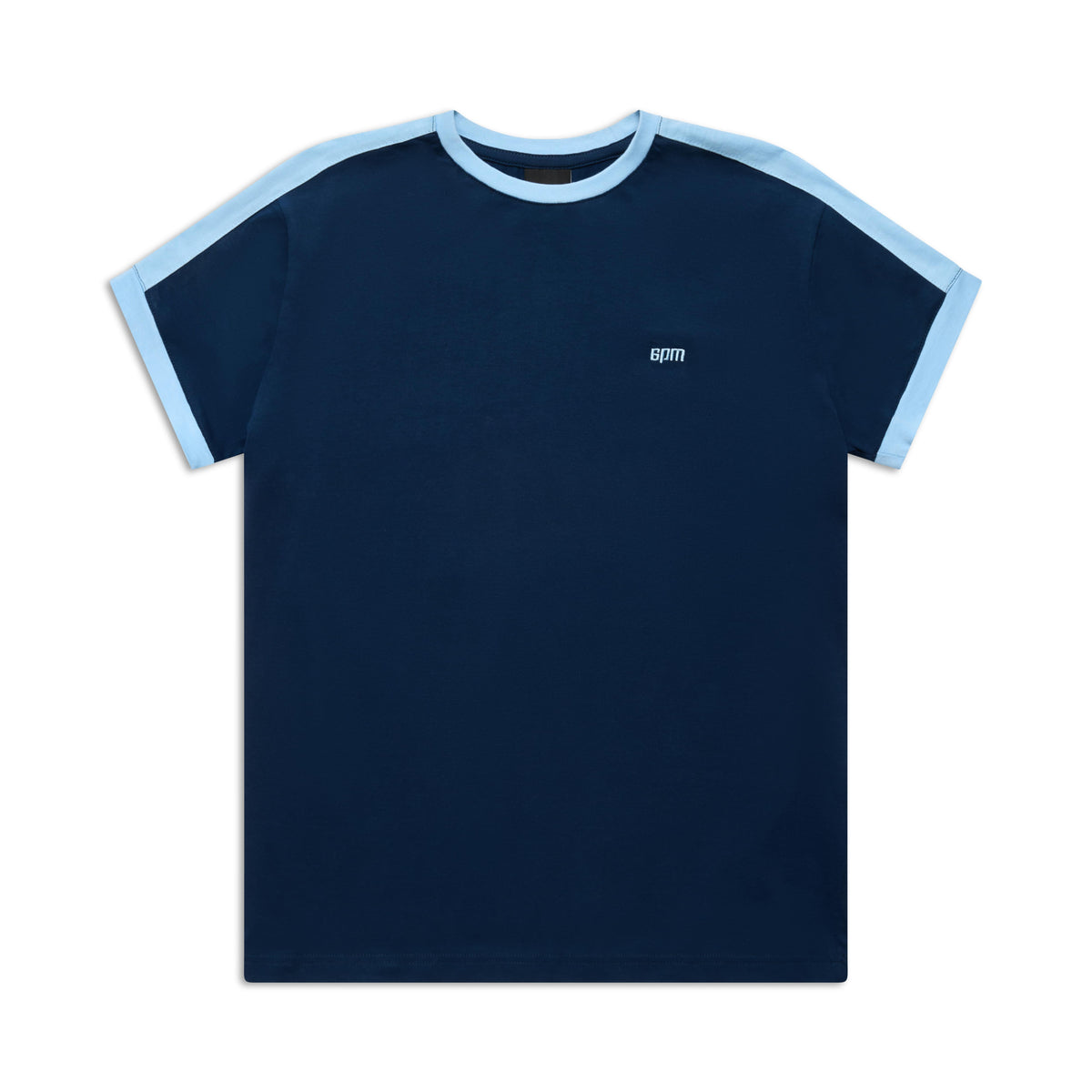 SLIM FIT RINGER TEE NAVY