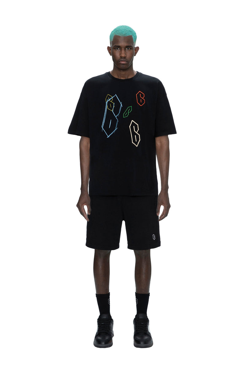 SUPER 6 T-SHIRT BLACK