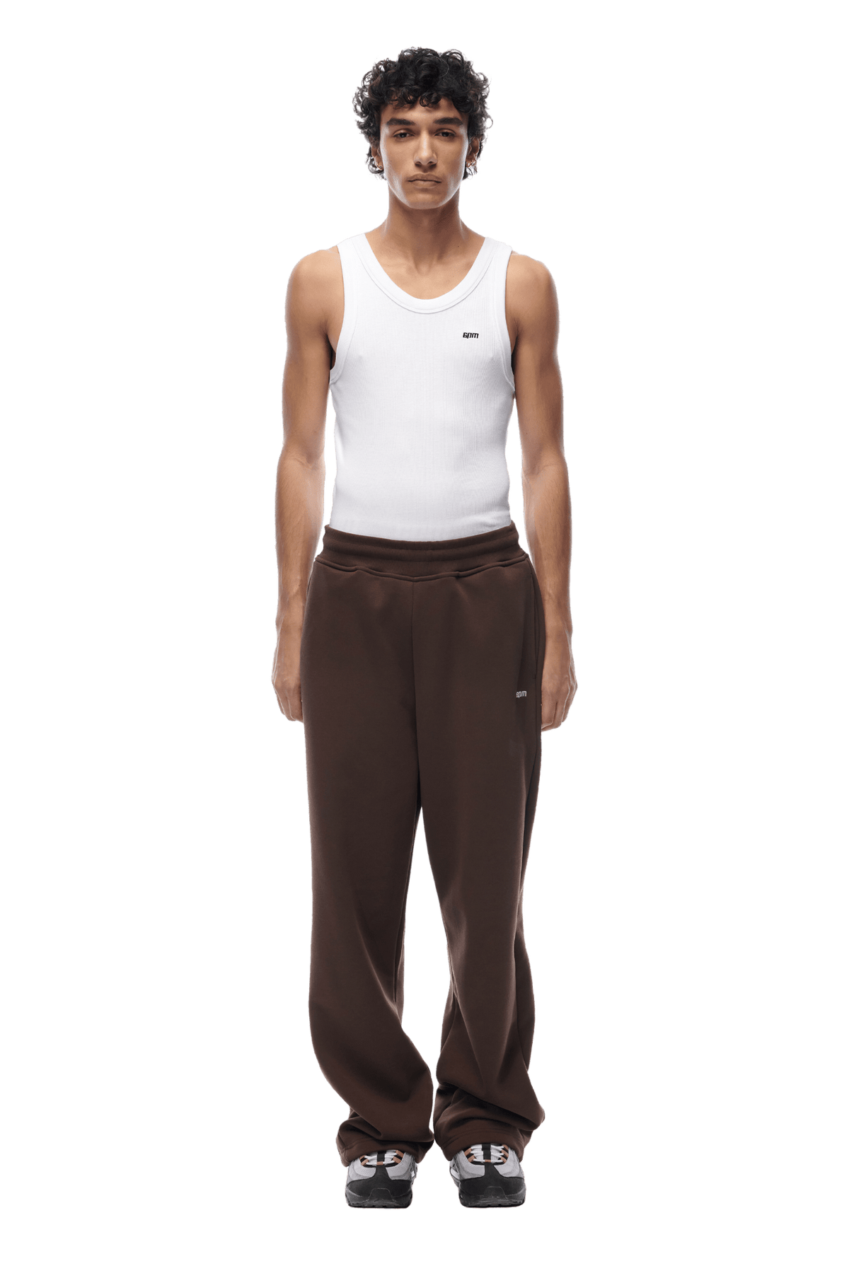 OPEN LEG JOGGER CHOCOLATE BROWN