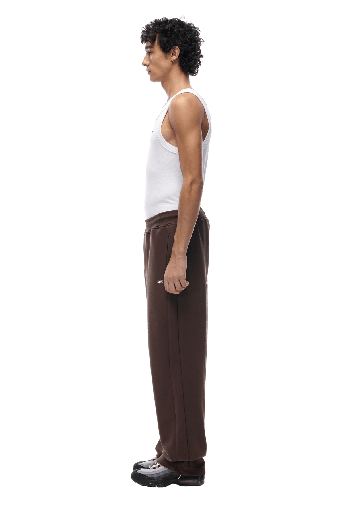 OPEN LEG JOGGER CHOCOLATE BROWN
