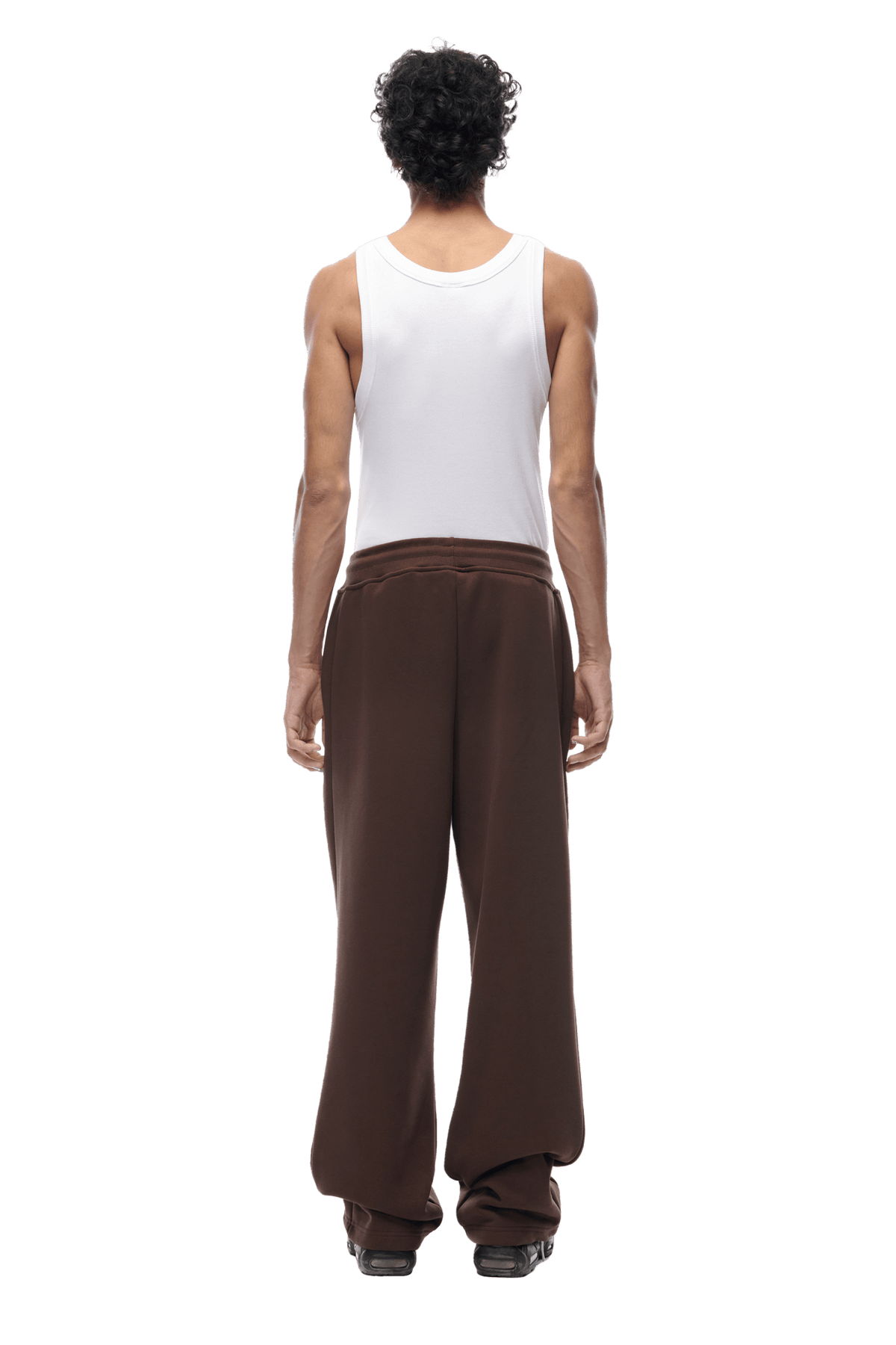 OPEN LEG JOGGER CHOCOLATE BROWN